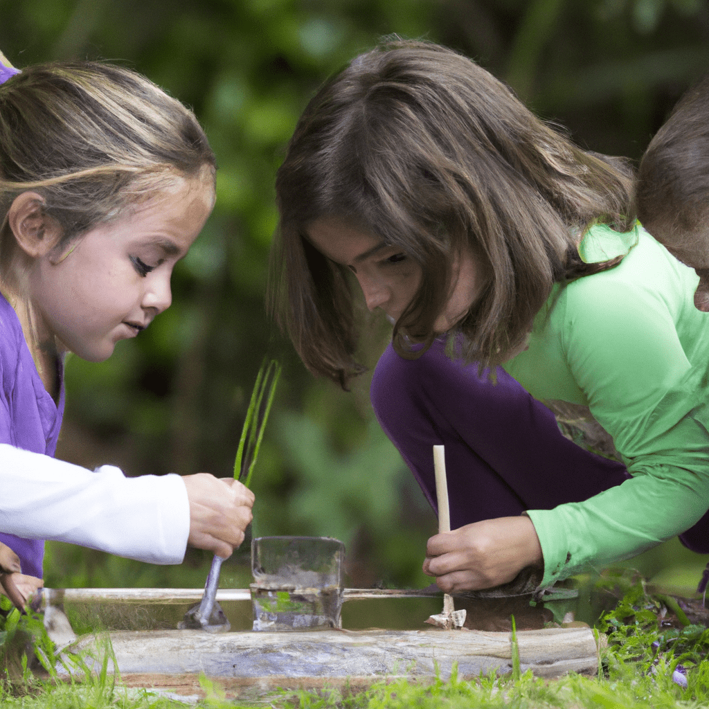 3 - [An image of children collaborating on a Montessori science experiment, exploring the wonders of the natural world and fostering a love for learning]. Canon 70-200mm f/2.8. No text.. Sigma 85 mm f/1.4. No text.