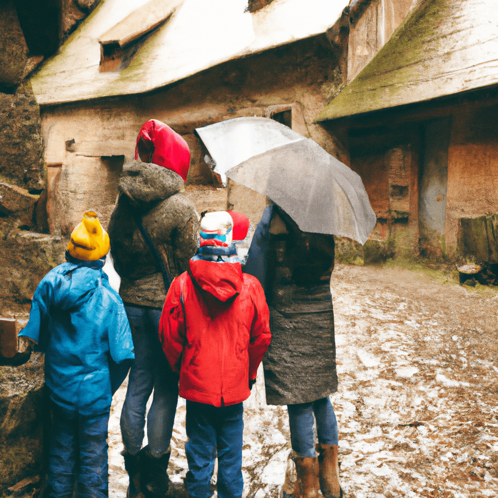 A photo of a family exploring the nearby attractions and sights around Czech cottages, immersing themselves in culture, history, and adventure. Canon 50 mm f/1.8. Sigma 85 mm f/1.4. No text.. Sigma 85 mm f/1.4. No text.