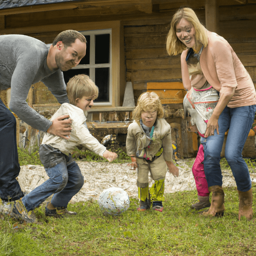3 - [Happy family enjoying outdoor activities at a Czech cottage]. Nikon 35 mm f/1.8. No text.. Sigma 85 mm f/1.4. No text.