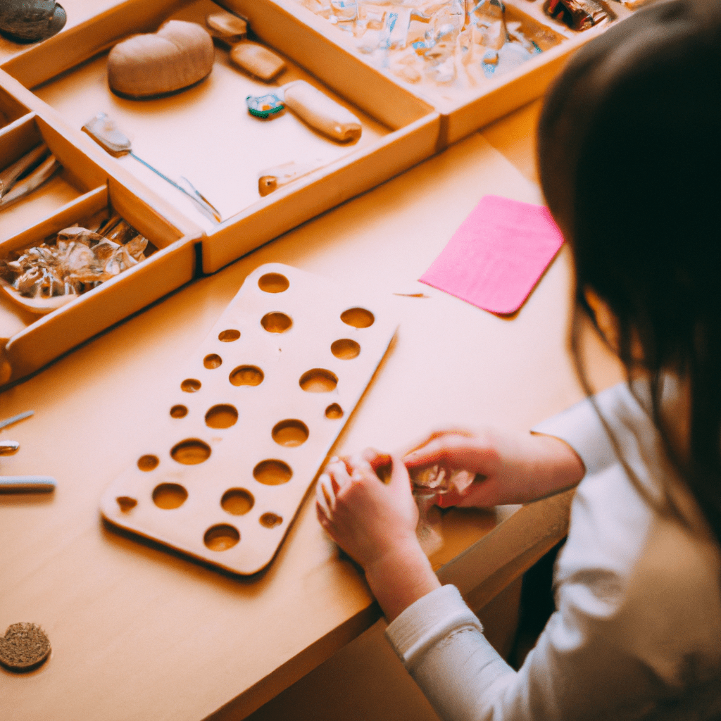 A photo capturing a Montessori classroom with children immersed in hands-on activities, exploring Montessori materials. Sigma 85 mm f/1.4. No text.. Sigma 85 mm f/1.4. No text.