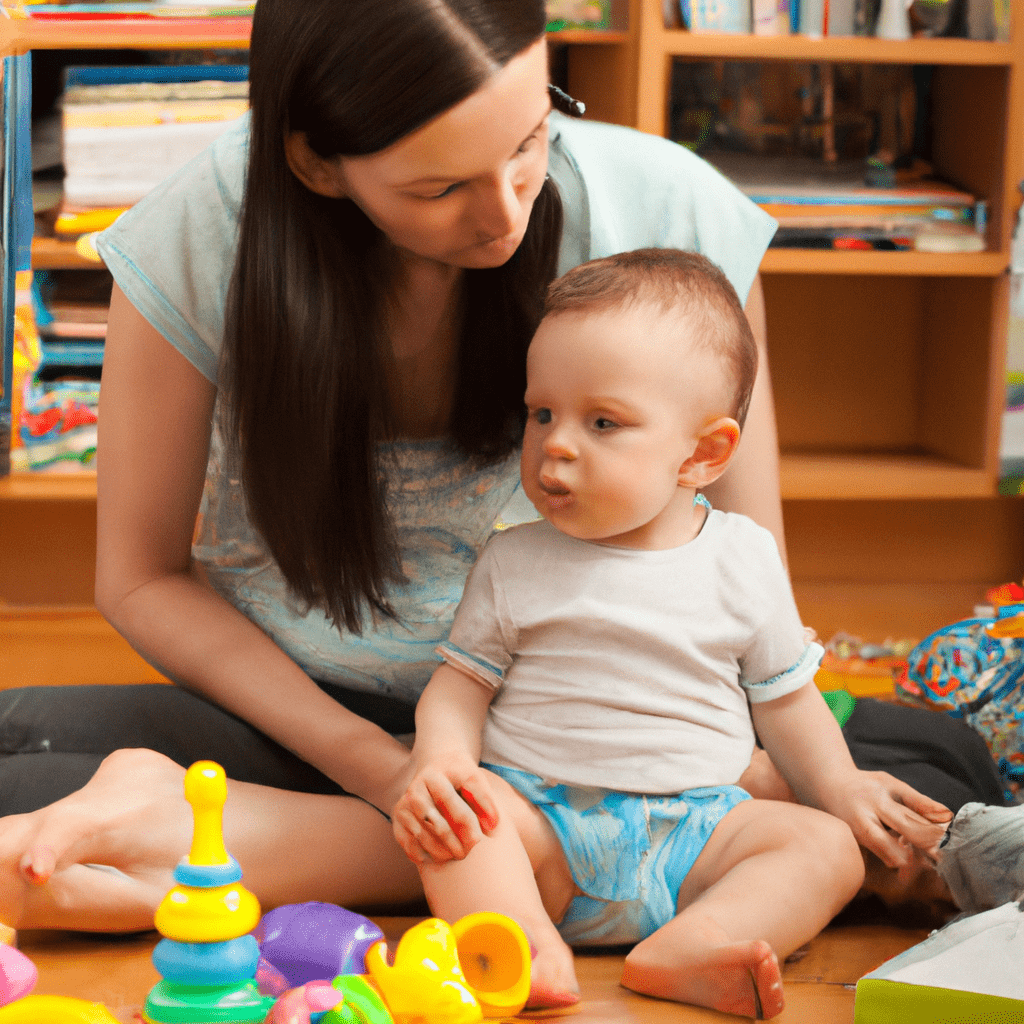 2 - [Photo: A mother and toddler sitting on the floor, surrounded by colorful toys and books, enjoying quality bonding time together.]. Nikon 50 mm f/1.8. No text.. Sigma 85 mm f/1.4. No text.