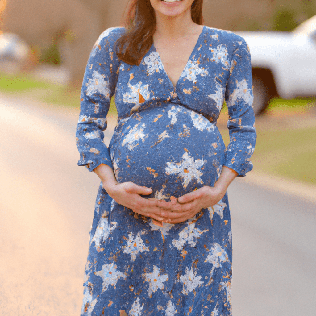A photo showcasing a pregnant woman in form-fitting dresses and tunics, highlighting her growing belly while providing comfort and freedom of movement. sigma 85mm f/1.4. No text.. Sigma 85 mm f/1.4. No text.