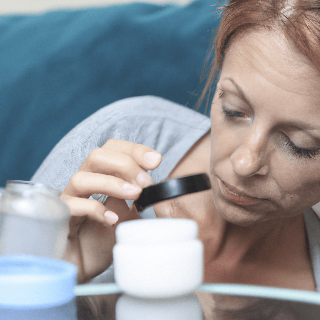 2 - [A photo of a mother carefully inspecting her cosmetics for harmful ingredients while breastfeeding.] Sigma 85 mm f/1.4. No text.. Sigma 85 mm f/1.4. No text.