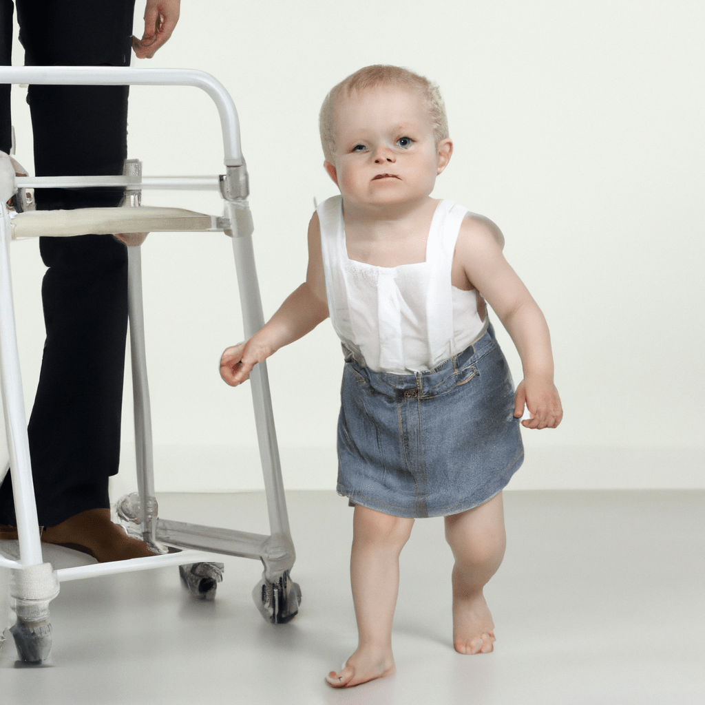 2 - [Child taking their first steps with the help of a supportive walker]. Canon 50mm f/1.8. No text.. Sigma 85 mm f/1.4. No text.