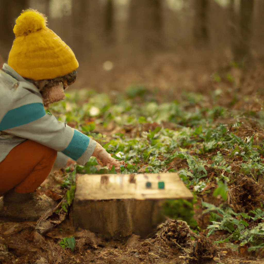 A child explores a forest with Montessori materials. Nikon D750 50mm f/1.8. No text.. Sigma 85 mm f/1.4. No text.