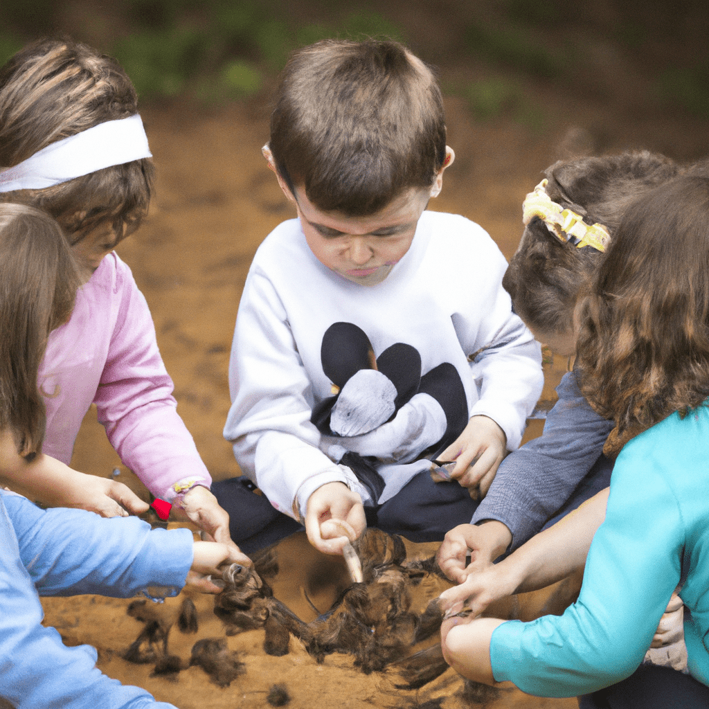 3 - [Children exploring nature with Montessori materials]. Canon 70-200 mm f/2.8. No text.. Sigma 85 mm f/1.4. No text.