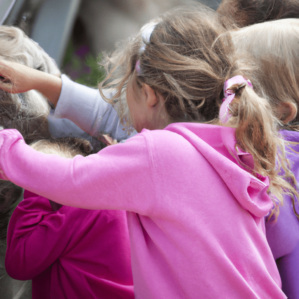 2 - [Children observing animals up close during an interactive tour in a zoo.]. Canon 70-200 mm f/2.8. No text.. Sigma 85 mm f/1.4. No text.