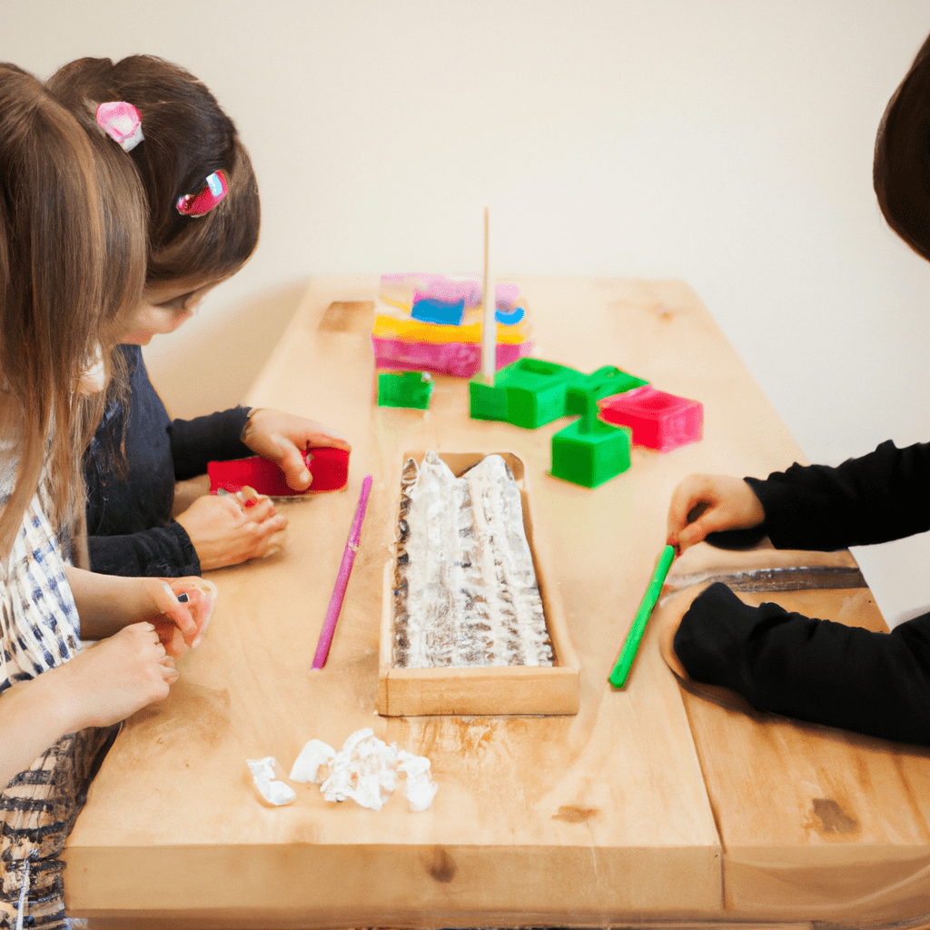 [Image: Children exploring Montessori materials and engaging in independent learning.]. Sigma 85 mm f/1.4. No text.