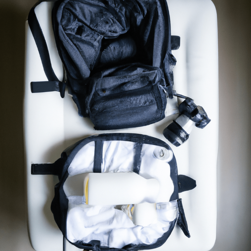 3 - [A well-packed diaper bag with all the essentials for traveling with a baby]. Canon EOS 35mm f/1.4. No text.. Sigma 85 mm f/1.4. No text.