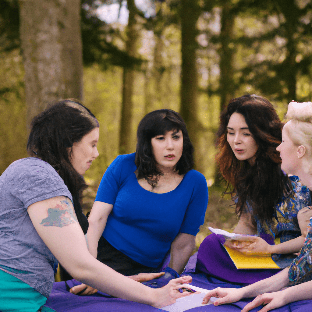 4 - A team of educators collaborating and brainstorming ideas in a natural outdoor setting. Nikon D750, 50mm f/1.8. No text.. Sigma 85 mm f/1.4. No text.. Sigma 85 mm f/1.4. No text.