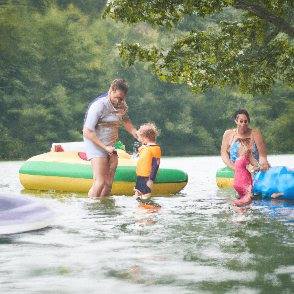 3 - [Family enjoying a day of water activities at a picturesque Czech lake]. Nikon D750. No text. Sigma 85 mm f/1.4. No text.. Sigma 85 mm f/1.4. No text.