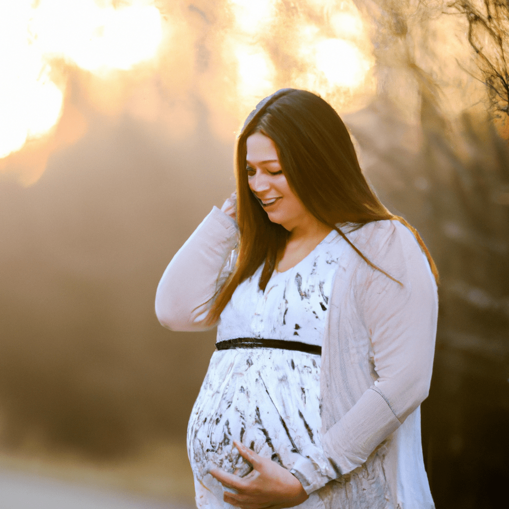 A photo capturing the excitement of the first trimester, showcasing a pregnant woman embracing the changes and anticipating the journey ahead. Sigma 85 mm f/1.4. No text.. Sigma 85 mm f/1.4. No text.
