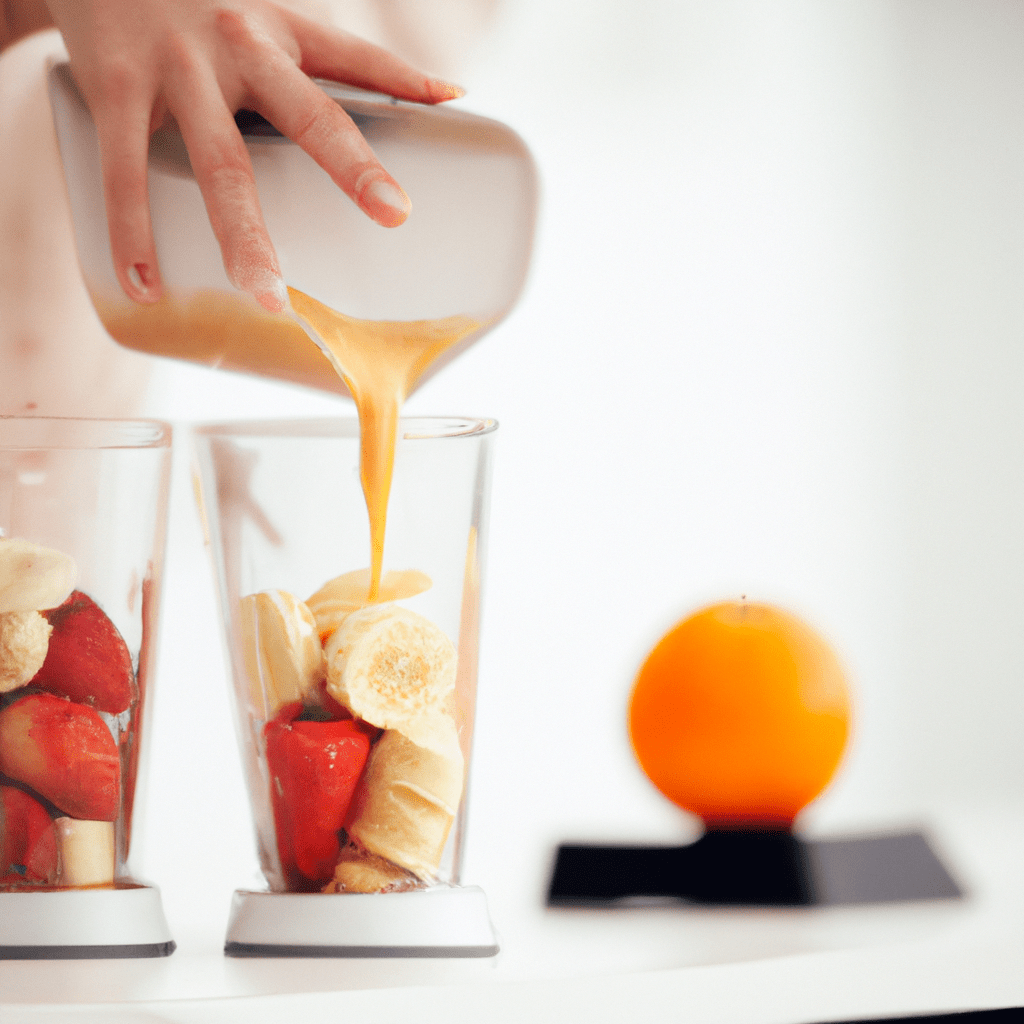 2 - [Photo]: Person preparing a refreshing fruit smoothie with fresh ingredients. Sigma 85 mm f/1.4. No text.. Sigma 85 mm f/1.4. No text.