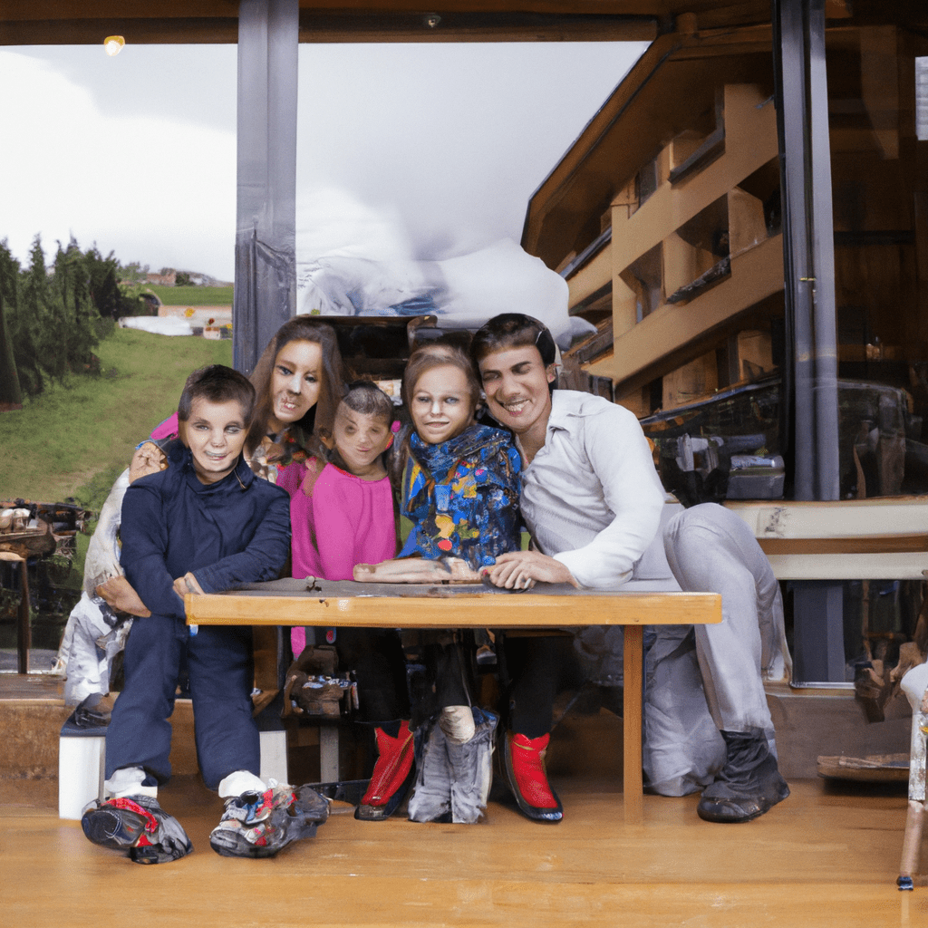3 - [A happy family enjoying their stay at a family-friendly hotel in the mountains]. Canon 24-70mm f/2.8. No text. Sigma 85mm f/1.4. No text.. Sigma 85 mm f/1.4. No text.
