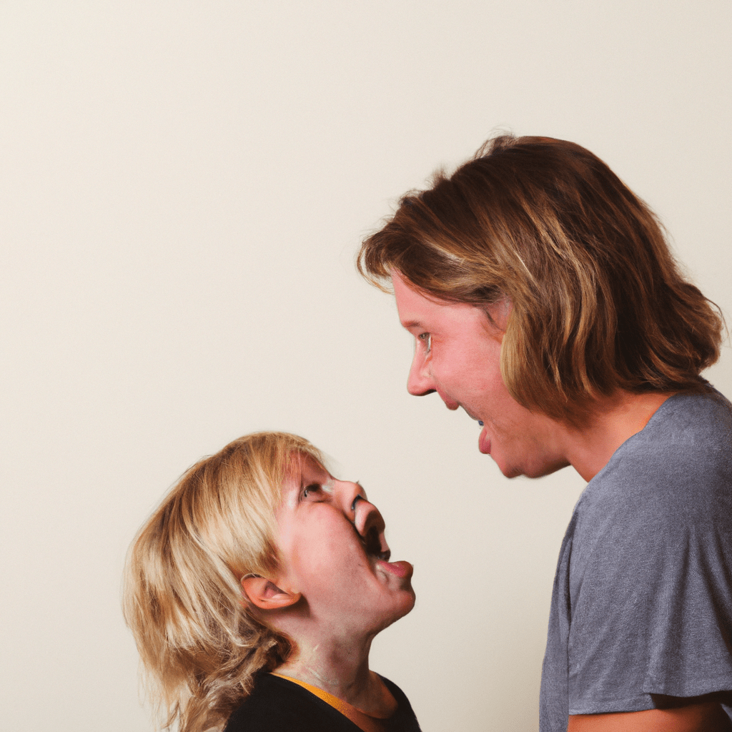 2 - A photo of a parent and child engaged in open and loving communication, emphasizing the importance of active listening and non-verbal cues. Capture the bond that comes from understanding and respect. Canon 50mm f/1.8. No text.. Sigma 85 mm f/1.4. No text.