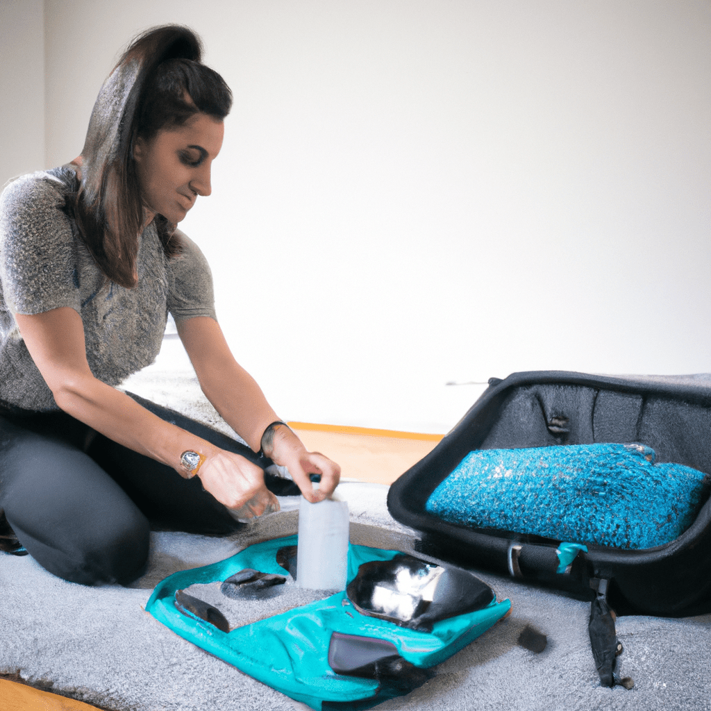 3 - [Woman using packing cubes to organize her travel backpack]. Canon 35 mm f/1.4. No text.. Sigma 85 mm f/1.4. No text.