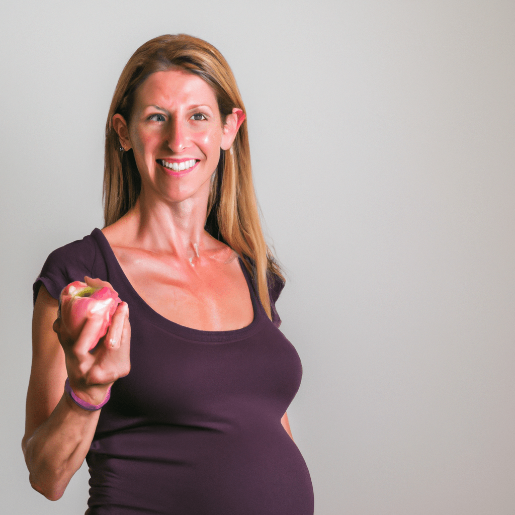 A pregnant mother-to-be, age 39, practicing healthy lifestyle adjustments for a safe and successful pregnancy.. Sigma 85 mm f/1.4. No text.