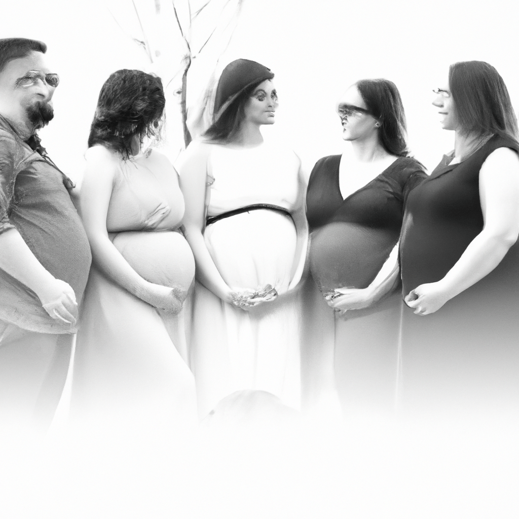 A photo of a pregnant woman surrounded by her loved ones, symbolizing the importance of family support during this life-changing journey. Sigma 85 mm f/1.4. No text.. Sigma 85 mm f/1.4. No text.