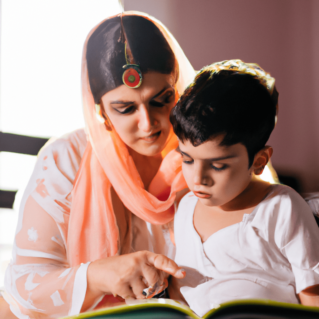 A parent teaching their child about ethical and moral values, guiding them towards becoming a responsible and compassionate individual. Nikon D750. Sigma 85mm f/1.4. No text.. Sigma 85 mm f/1.4. No text.