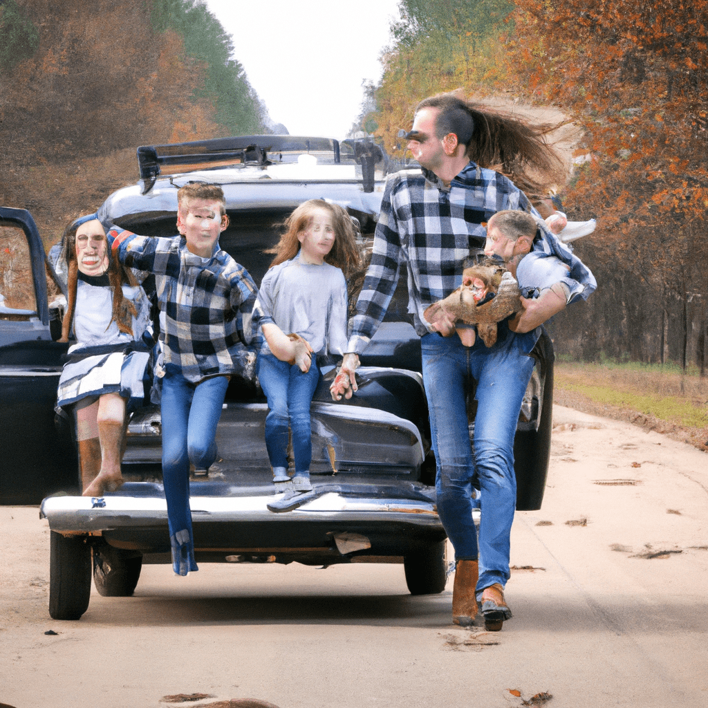 [Family enjoying a safe and fun trip with their children.]. Sigma 85 mm f/1.4. No text.