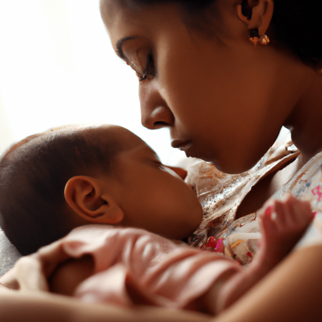 3 - A photo of a mother breastfeeding her newborn, creating a special bond and providing essential nourishment. Nikon 50 mm f/1.8 lens. No text. Sigma 85 mm f/1.4. No text.. Sigma 85 mm f/1.4. No text.