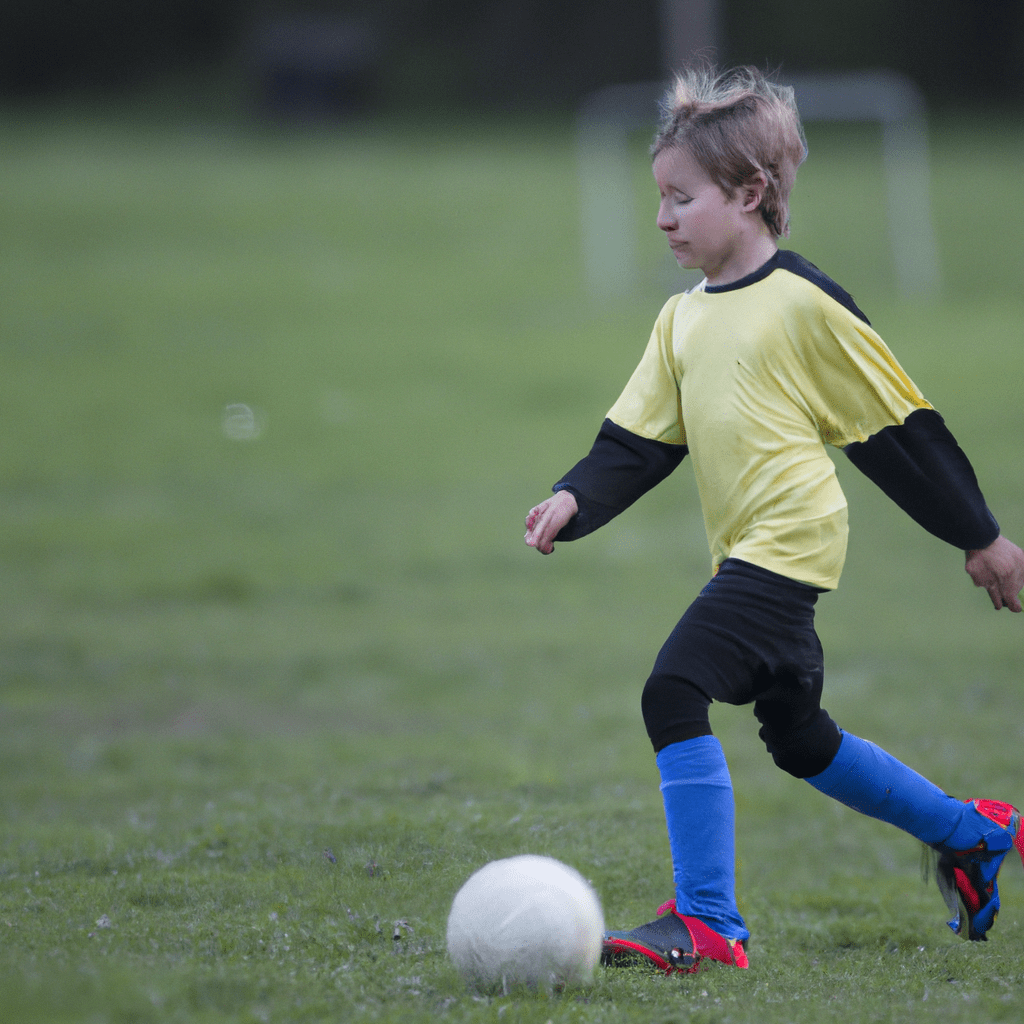 2 - [An active child enjoying a game of outdoor soccer]. Canon 70-200 mm f/2.8. No text.. Sigma 85 mm f/1.4. No text.