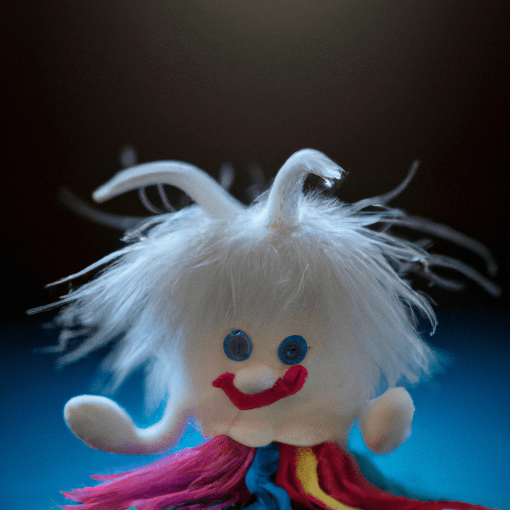 A photo of a fantastical puppet, created by a child's boundless imagination and creativity. Sigma 85mm f/1.4. No text.. Sigma 85 mm f/1.4. No text.