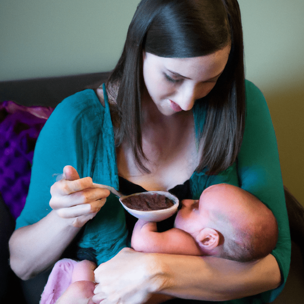 2 - [Image: A mother enjoying a delicious and nutritious bean dish while breastfeeding her baby]. A variety of legumes can be a healthy addition to a breastfeeding mother's diet, but it's important to be mindful of potential gastrointestinal discomfort for both mother and child. Sigma 85 mm f/1.4. No text.. Sigma 85 mm f/1.4. No text.