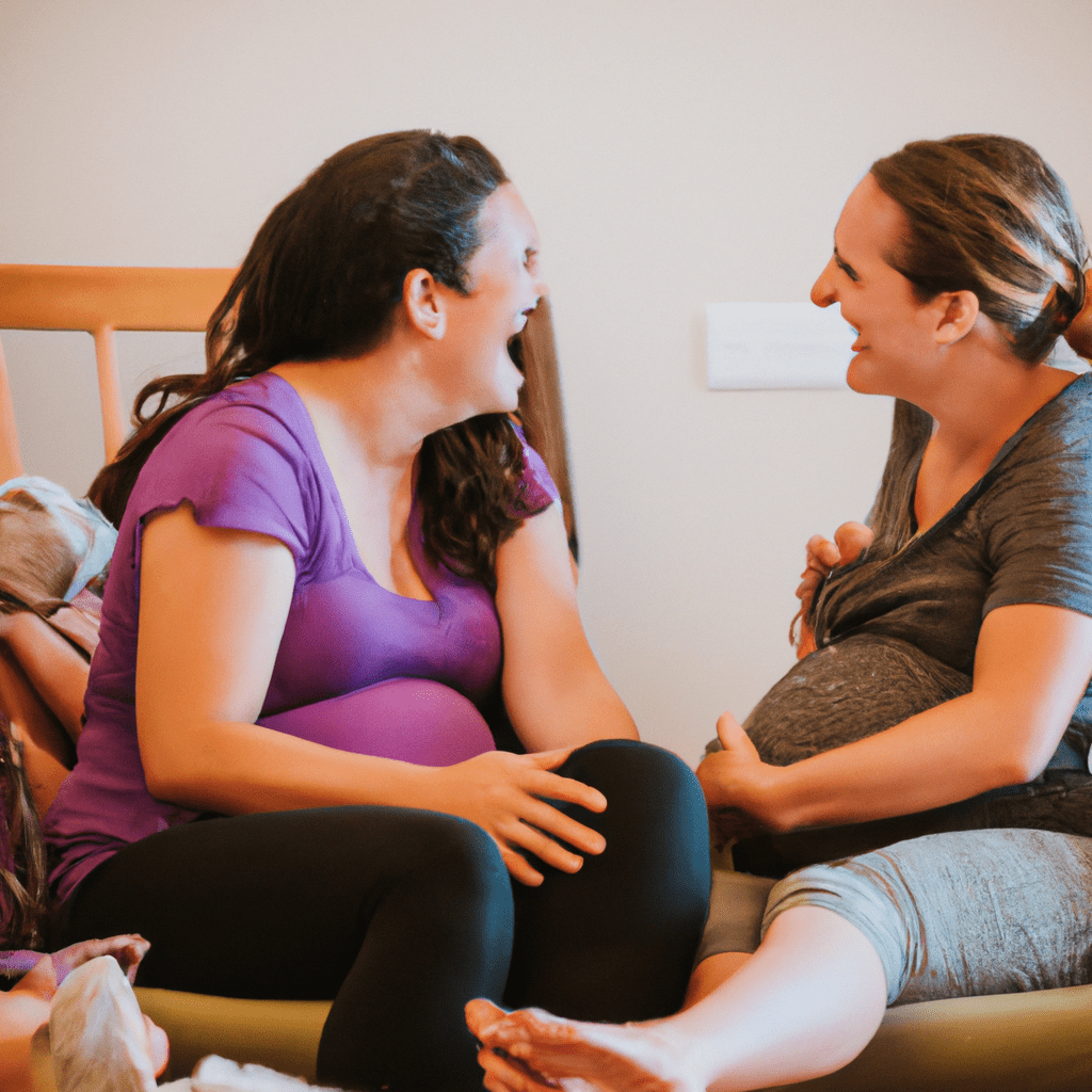 A photo of a new mother participating in a support group, connecting with other moms and finding comfort in sharing experiences and challenges. Nikon 35 mm f/1.8 lens. No text. Sigma 85 mm f/1.4. No text.. Sigma 85 mm f/1.4. No text.