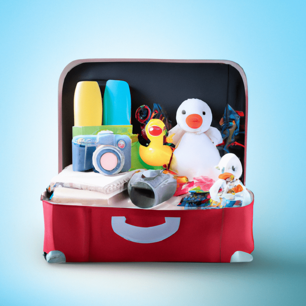 3 - [A well-packed suitcase with children's essentials for a stress-free flight]. Canon EOS R5. No text. Sigma 24-70 mm f/2.8. No text.. Sigma 85 mm f/1.4. No text.