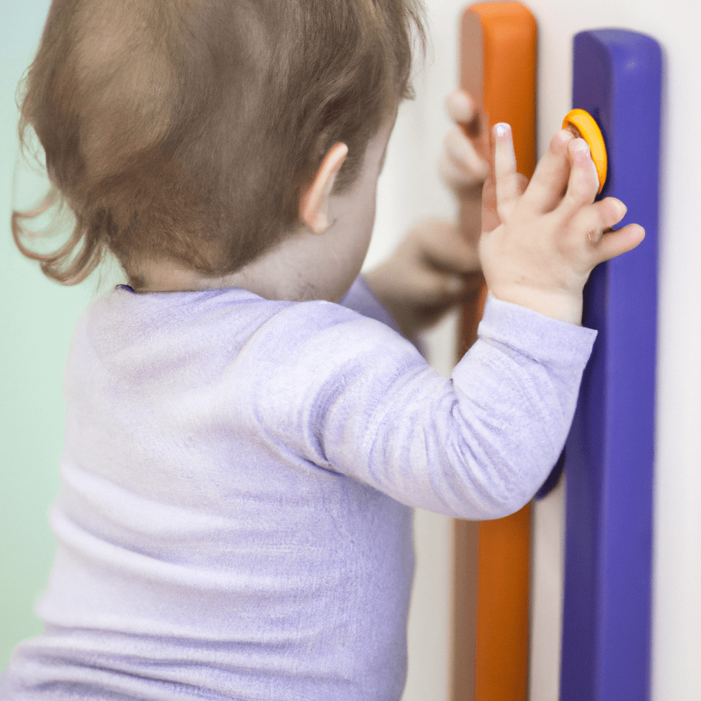 3 - [A child exploring a Montessori climber, fostering creativity and independent play.] Sigma 85 mm f/1.4. No text.. Sigma 85 mm f/1.4. No text.