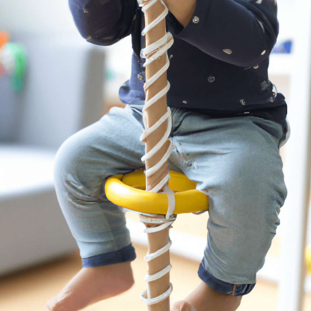A child using a Montessori climber to develop self-care and independence skills. Sigma 85 mm f/1.4. No text.. Sigma 85 mm f/1.4. No text.