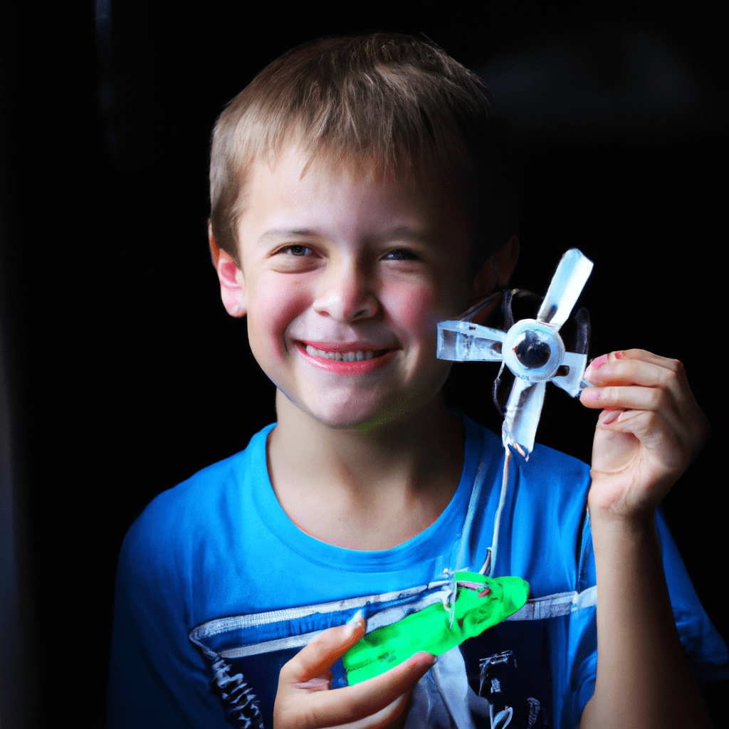 2 - A photo capturing the joy on a child's face as they proudly display their homemade toy, showcasing the endless possibilities of creativity and imagination. Sigma 85 mm f/1.4. No text.. Sigma 85 mm f/1.4. No text.