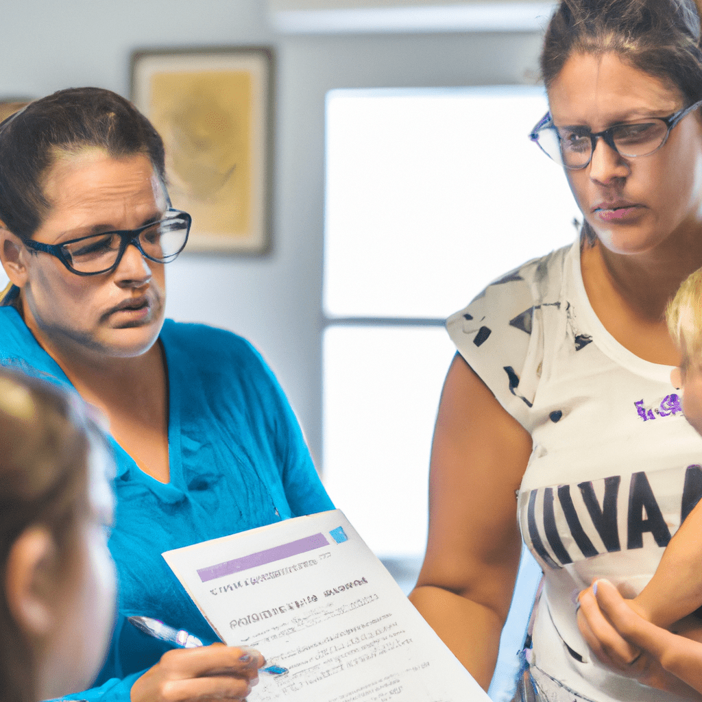 A picture of a mother discussing vaccination with a pediatrician, highlighting the importance of following the recommended vaccination schedule. Sigma 85 mm f/1.4. No text.. Sigma 85 mm f/1.4. No text.